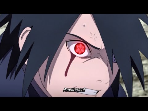 SASUKE USES AMATERASU ON JIGEN