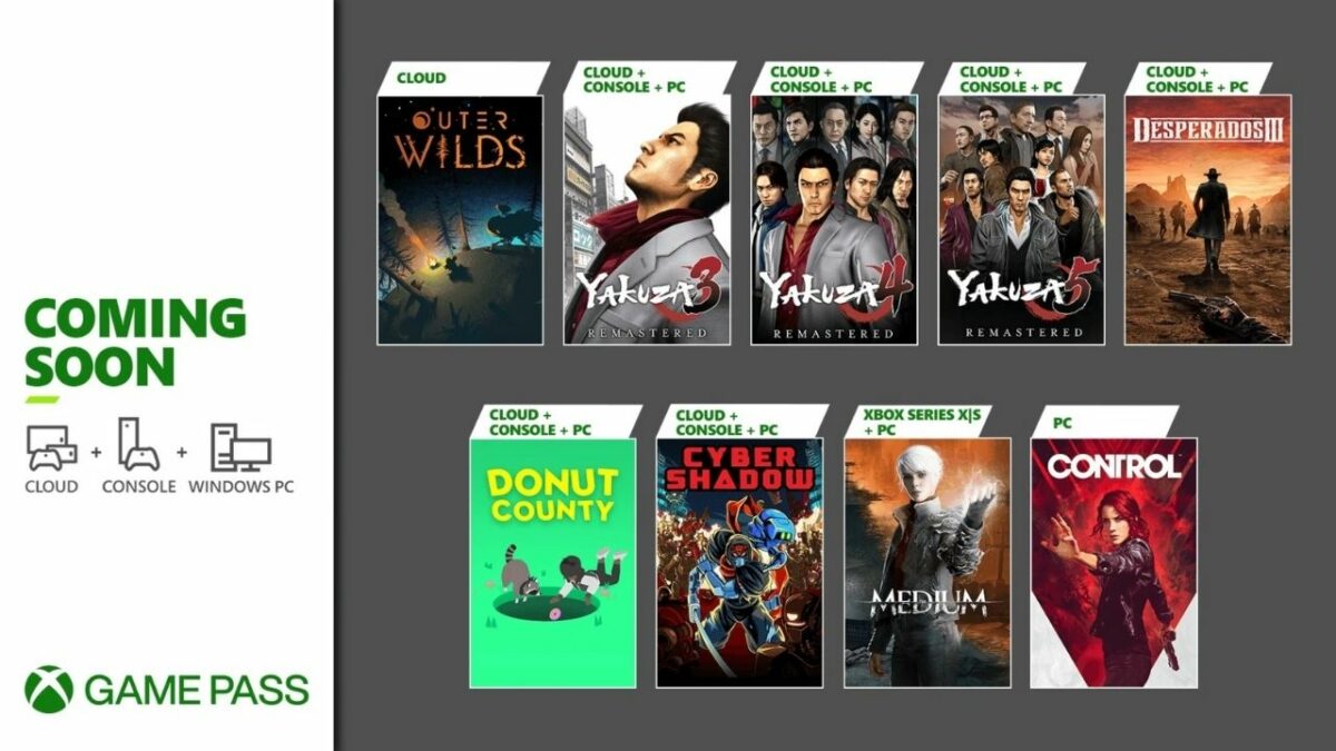 Yakuza, Control, And Other Titles Coming To Xbox Game Pass