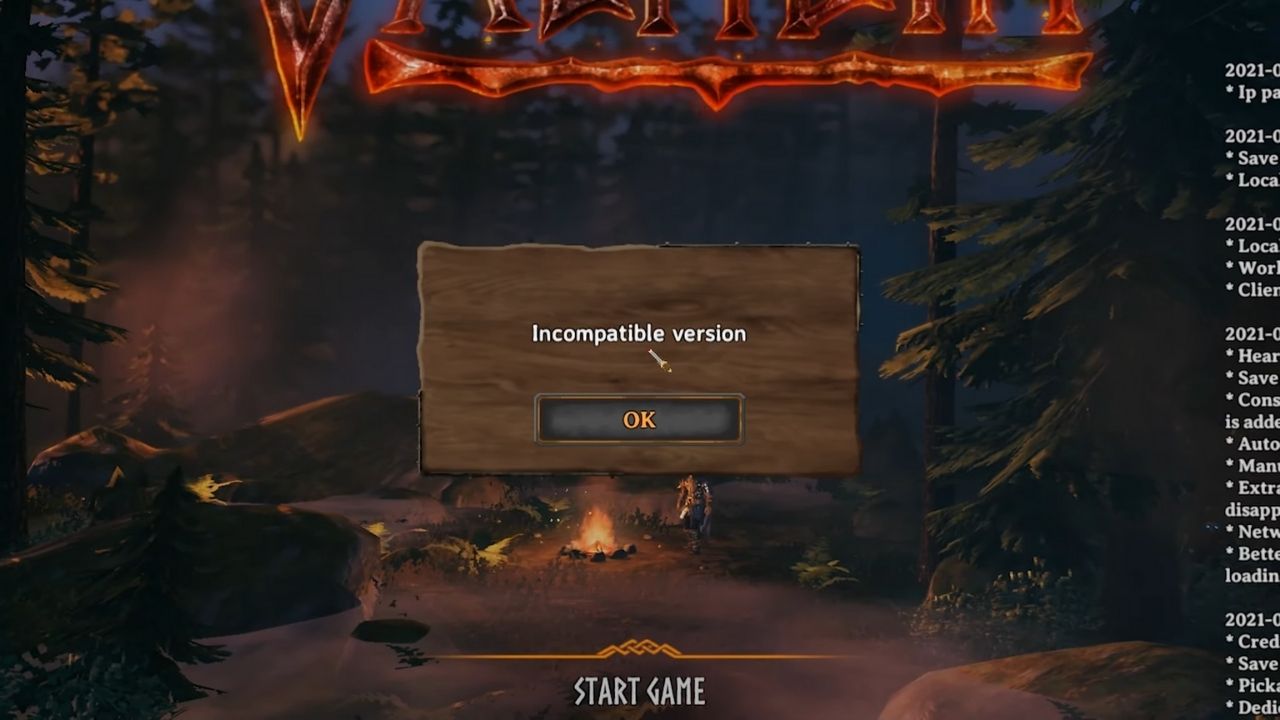 How To Fix Incompatible Version After Update Error In Valheim?