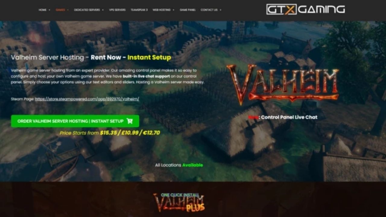 Valheim сервера