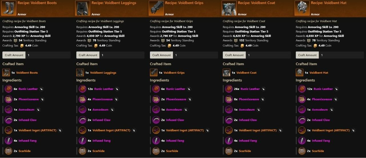 How to Craft Voidbent Armor in New World? Stats & More