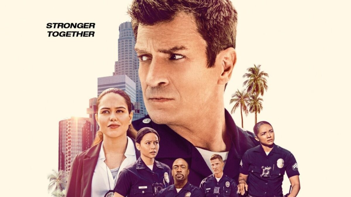 The Rookie ABC show poster starring Nathan Fillion