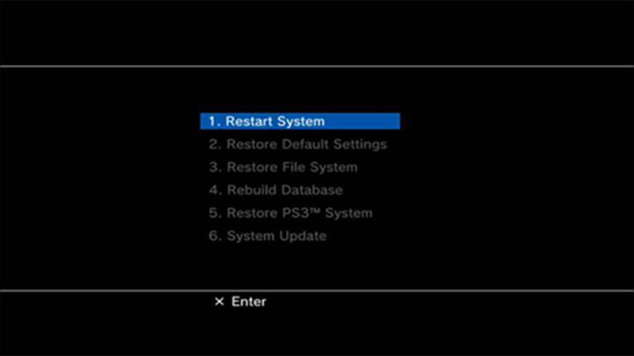 Рекавери ps3. Ps3 безопасный режим. Рекавери меню ps3. Ps3 режим восстановления.