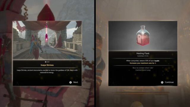 Inaya Shrines And Healing Flasks in Flintlock