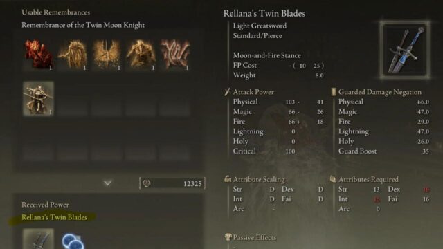 Rellana’s Twinblade