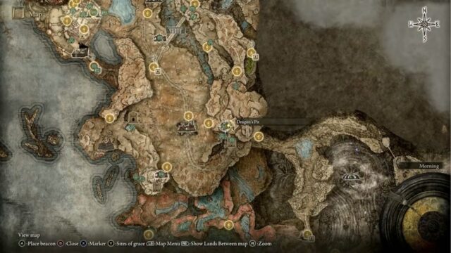 Dragon's Pit Map Location in Elden Ring