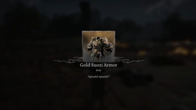 Gold Suozi Armor Stats