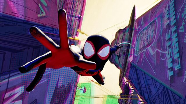 Miles Morales and The Spot in Spider-Man: Across the Spider-Verse