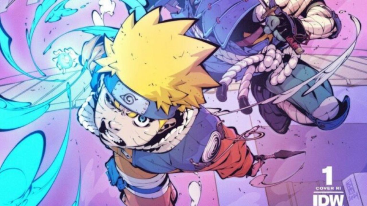 Teenage Mutant Ninja x Naruto Crossover Comic Reveals Variant Cover cover