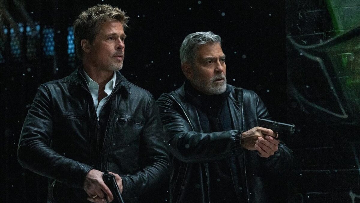 Brad Pitt and George Clooney in Wolfs