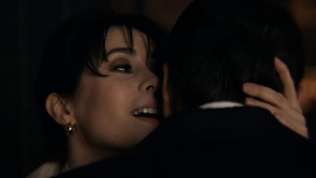 Colin Farrell and Cristin Milioti in The Penguin