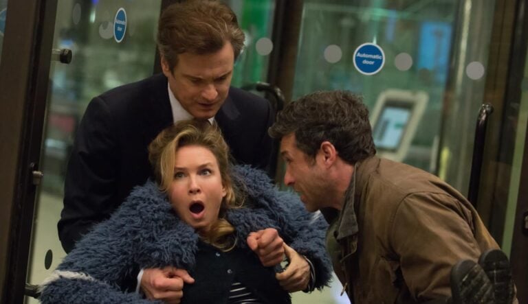 Colin Firth, Renée Zellweger, and Patrick Dempsey in Bridget Jones's Baby