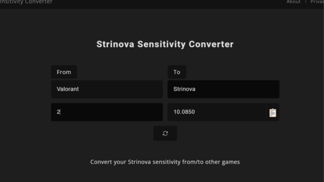 Strinova Sensitivity Convertor