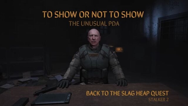 To Show or Not to Show the Unusual PDA – Back to the Slag Heap Quest STALKER 2