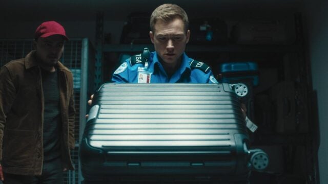 Taron Egerton and Tonatiuh in Carry-On