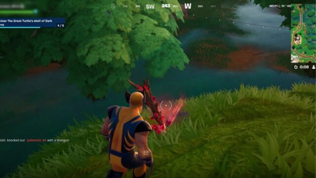 Destroying the Dark Thorns in Fortnite