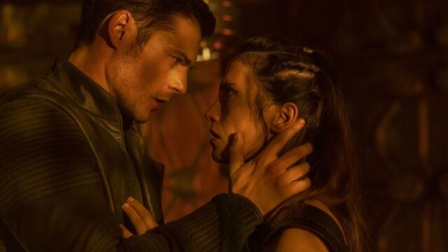 Sarah-Sofie Boussnina and Chris Mason in Dune: Prophecy 