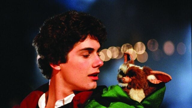 Zach Galligan and Howie Mandel in Gremlins (1984)