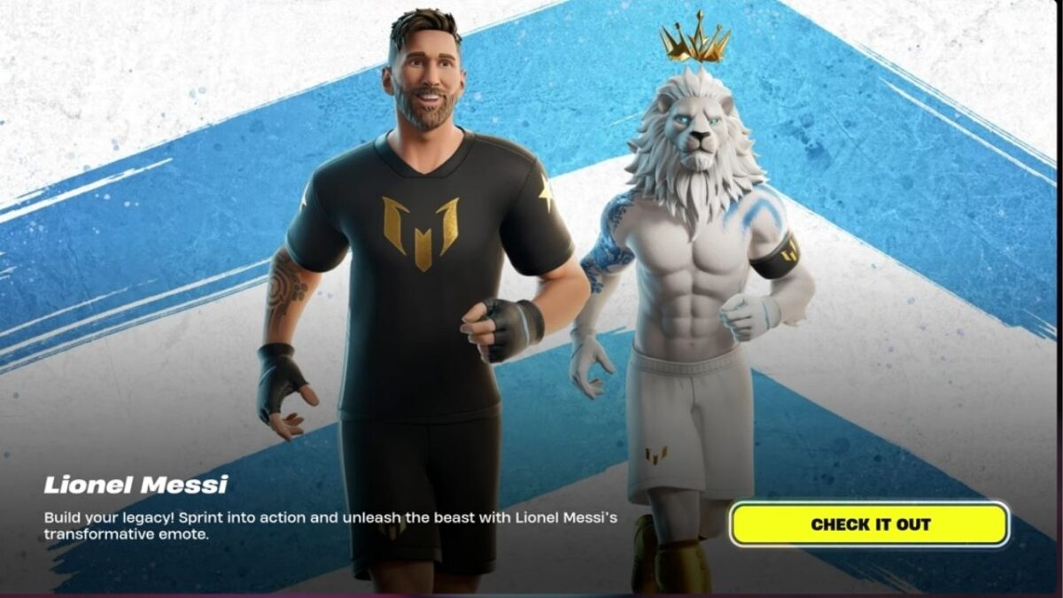 Lionel Messi Skin in Fortnite Featured Image