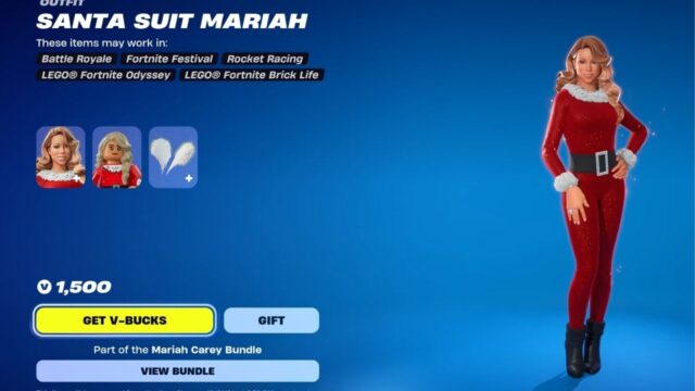 Mariah Carey Santa Suit Skin