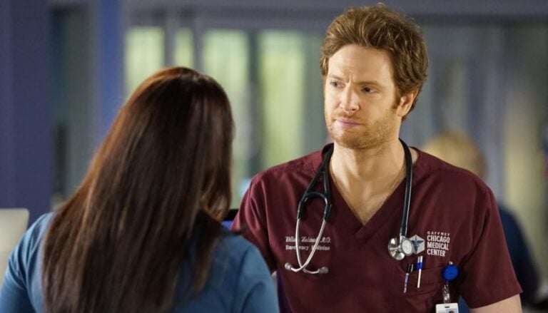 Marlyne Barrett and Nick Gehlfuss in Chicago Med