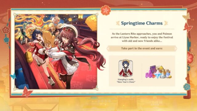 Springtide Charms event