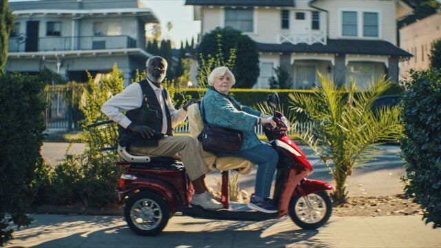 Richard Roundtree and June Squibb in Thelma