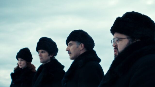 John Turturro, Adam Scott, Britt Lower, and Zach Cherry in Severance